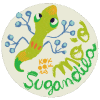 Hawaii Lizard Sticker by KOKOAK Eider Eibar