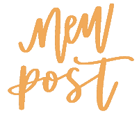 New Post Calligraphy Sticker