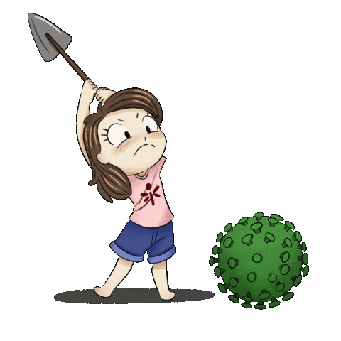 libelula__art giphyupload angry coronavirus corona Sticker