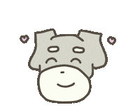 sugar_schna love happy dog 犬 Sticker