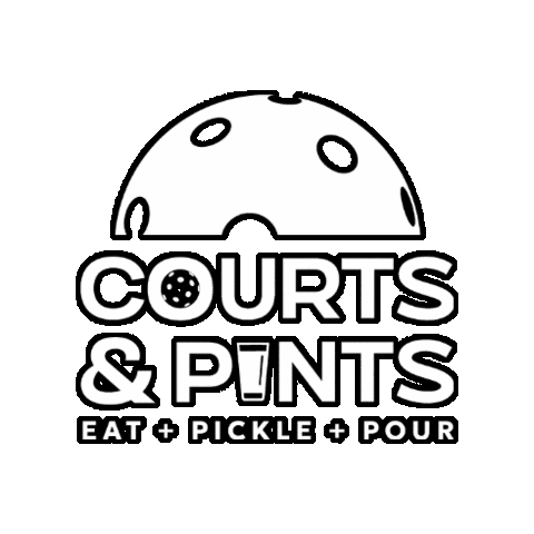 courtsandpints giphygifmaker minnesota pickleball moorhead Sticker