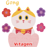 Chinese New Year Orange Sticker by VITAGEN Malaysia