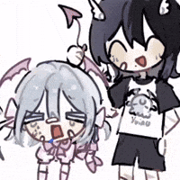 yuibleh happy anime animation silly GIF