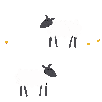 nicsquirrell chicken country sheep farm Sticker