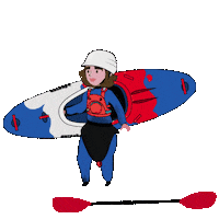 Kayak Kayaking Sticker