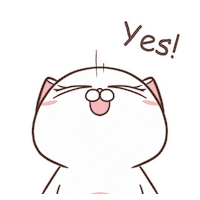 annmeowparty cat yes agree meow Sticker
