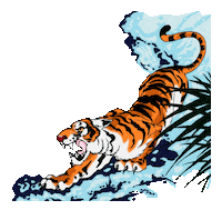 Tiger Sticker by Kung Fu Burzaco