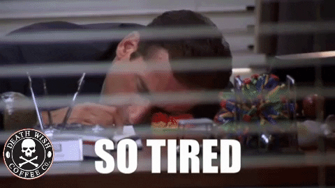 Tired The Office GIF by Death Wish Coffee