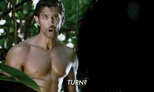 turn GIF by Hrithik Roshan