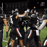 Happy College Football GIF by Cincinnati Bearcats