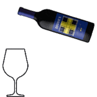 Red Wine Sticker by My Name'5 Doddie Foundation