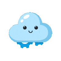 Happy Cloud Sticker by SVGator