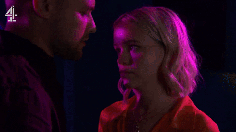 Romance Kiss GIF by Hollyoaks