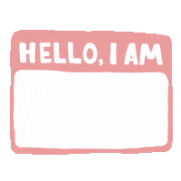 Sticker Hello Sticker by Tilly & Type