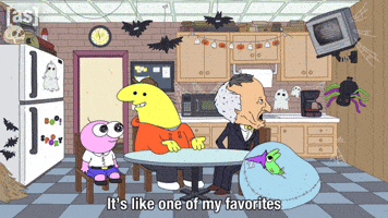 Halloween Sitting GIF by Adult Swim