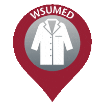 Washington State University White Coat Sticker by WSU Medicine