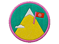 targetcorp summer mountain hiking climbing Sticker