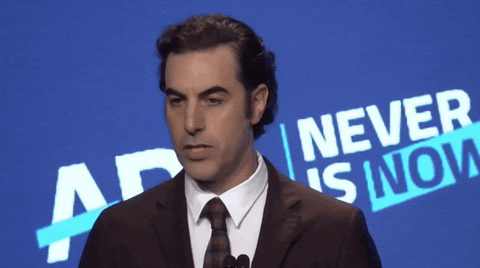giphyupload giphynewsuspolitics speech sacha baron cohen adl GIF
