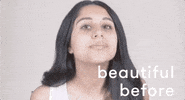makeup self care self love smirk hair flip GIF