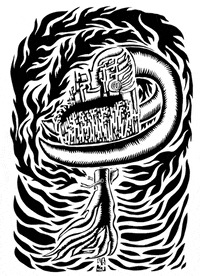 black and white art GIF by Miron