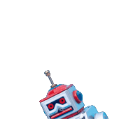 Space Robot Sticker by BeeCat Creative