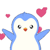 I Love You Kiss Sticker by Pudgy Penguins