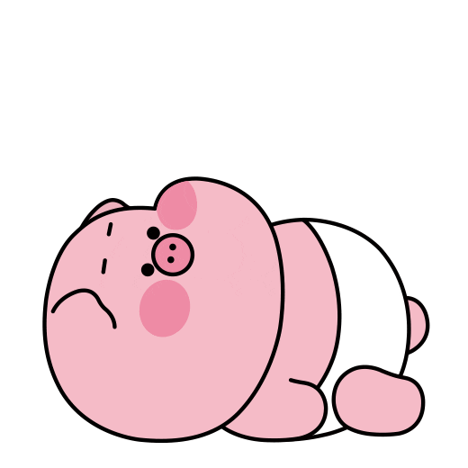 handeongi giphyupload help pig tear Sticker