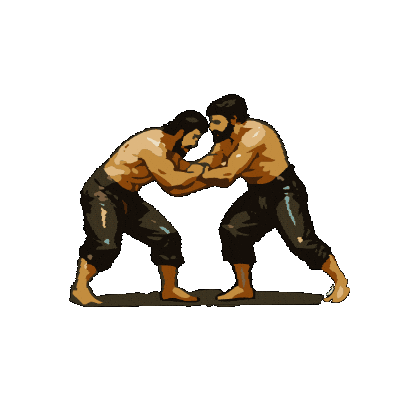 Etnospor wrestling traditional sports turkish culture etnospor Sticker