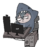 Working Shark Week Sticker