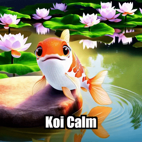 Koi Fish Peace GIF by TheConfishius