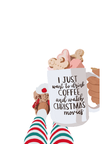 Christmas Coffee Sticker