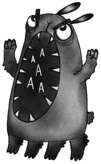 timianwolf cartoon angry comedy bunny Sticker