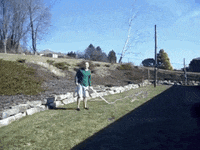 man creates GIF