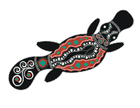 Australia River Sticker by Erstwilder