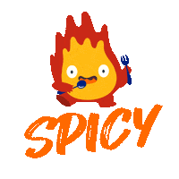 Hungry Hot Sauce Sticker by Burpple
