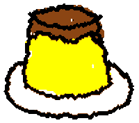 Pudding Caramel Sticker