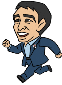 andrew yang running Sticker by Yang 2020