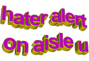pink hater Sticker by AnimatedText