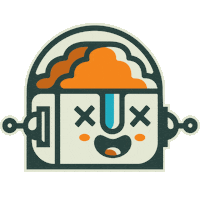 Robot Cruz Sticker by María Martinez