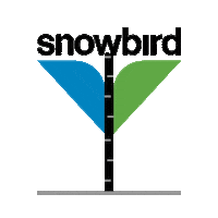 Ski Powder Alert Sticker by Snowbird