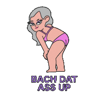 jnellybeans bachelorette trisha bach dat ass up trisha bach 2023 Sticker
