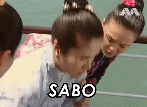 Sabo GIF by Mediacorp SG