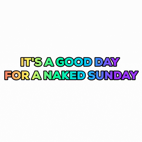 nakedsundays giphygifmaker sunday naked sunscreen GIF