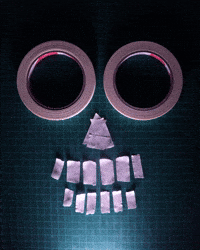 Halloween Skull GIF by cintascotch