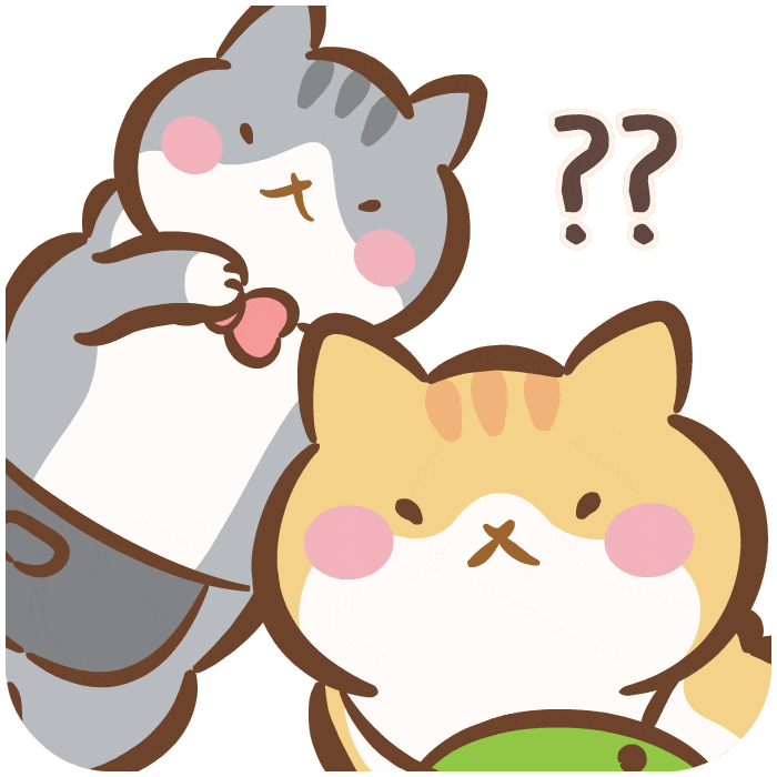 Question Mark Cat Sticker by catgrass