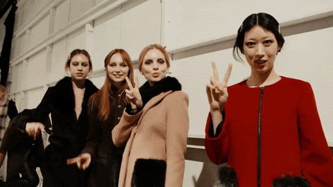 peace nyfw backstage GIF by NYFW: The Shows