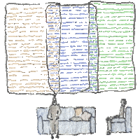 Listening Talking Sticker by Maria Reis Rocha