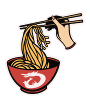 Happy New Year Noodle Sticker by BENTO Asian Kitchen + Sushi
