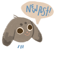 kwibuki new post newpost bunny rabbit Sticker