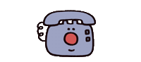Illustration Telephone Sticker